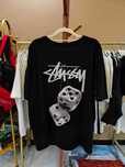 Męska czarna koszulka Stussy Summer Casual, rozmiar XL