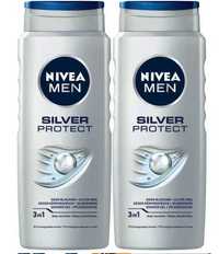 Żel pod prysznic NIVEA MEN Silver Protect 2 x 500ml