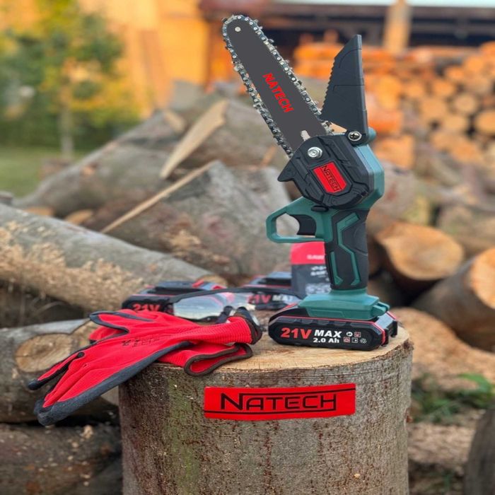 PIŁA ŁAŃCUCHOWA AKUMULATORWA MOCNA 6'' 2xakumulatory + 1xłańcuch 2.0Ah