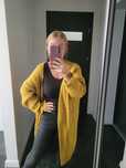 Kardigan musztardowy shein 1xl