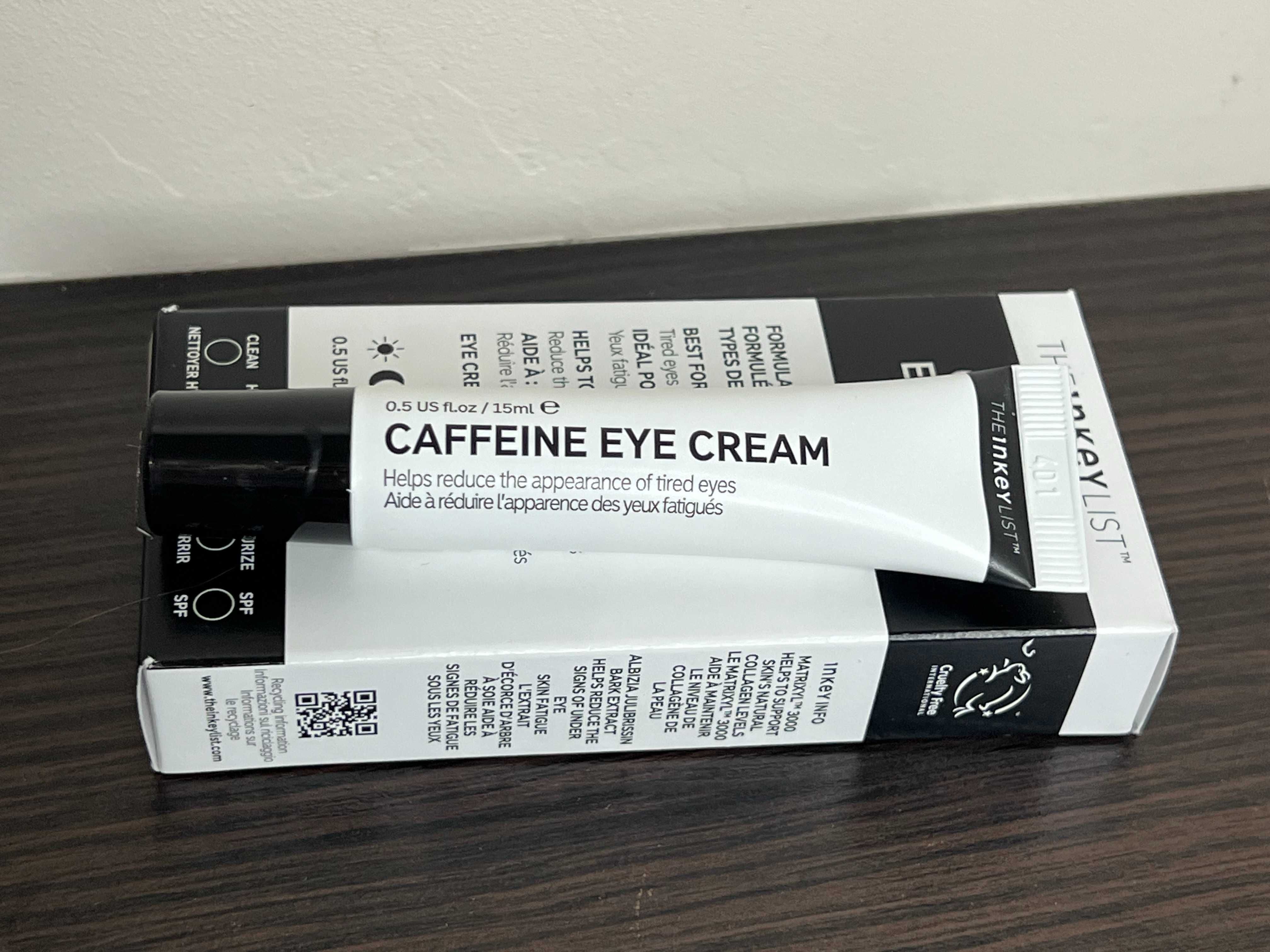 THE INKEY LIST caffeine EYE crea Krem pod oczy z kofeiną 15ml nowy