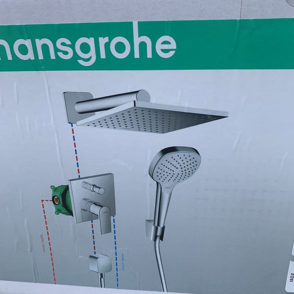 Душевая система  скрытого монтажа душова система hansgrohe 2 варианта