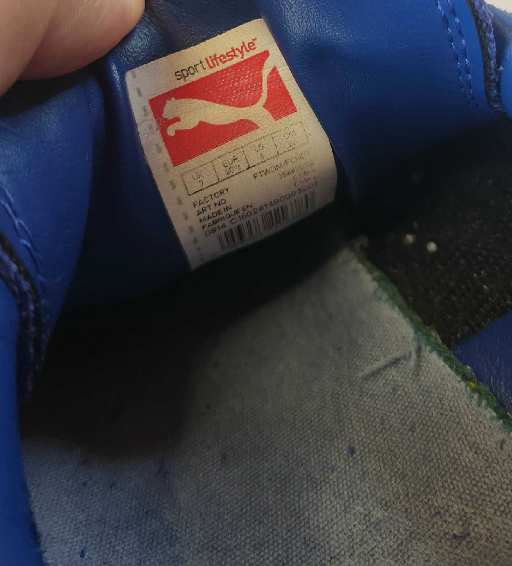 Puma Suede Niebieskie Zamszowe Męskie Buty Trampki Sneakersy 40,5