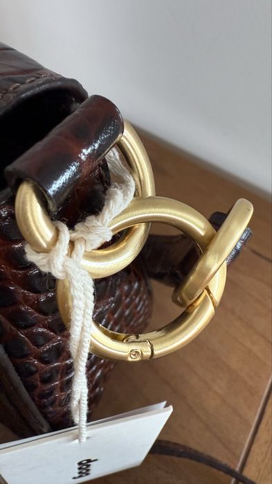 Daag nowa Olivia braz croco z paskiem o szer. 3 cm