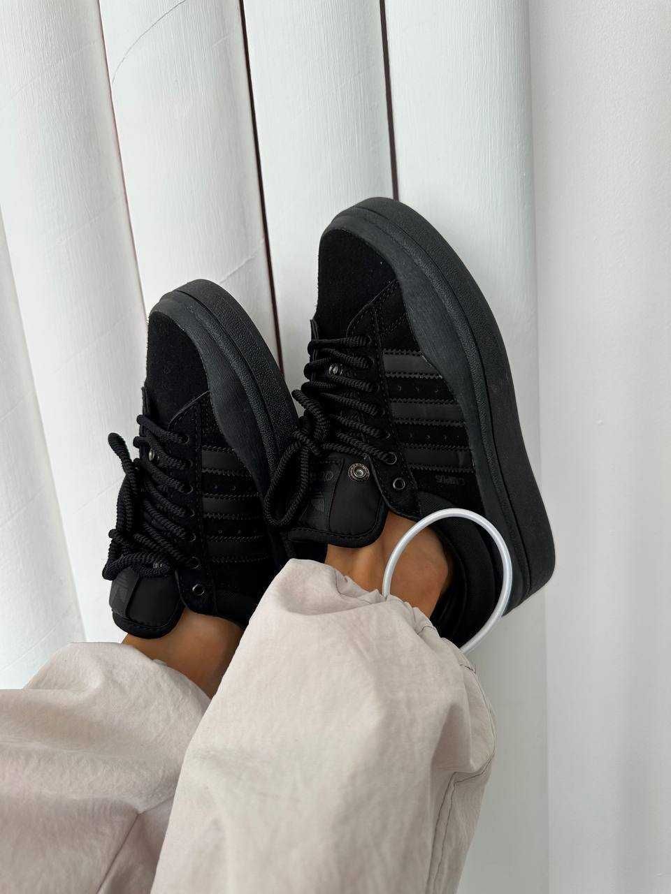 Кроссовки Adidas Campus Bad Bunny черные / Адидас Кампус 36 38 39 40