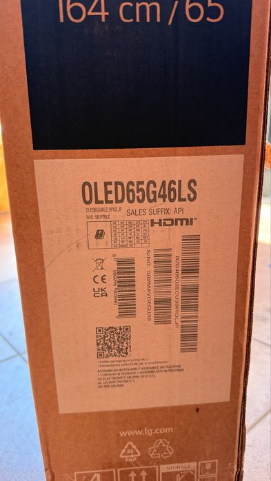 Nowy oled 65g45ls 65g45lw evo 4k smart webos netflix youtube