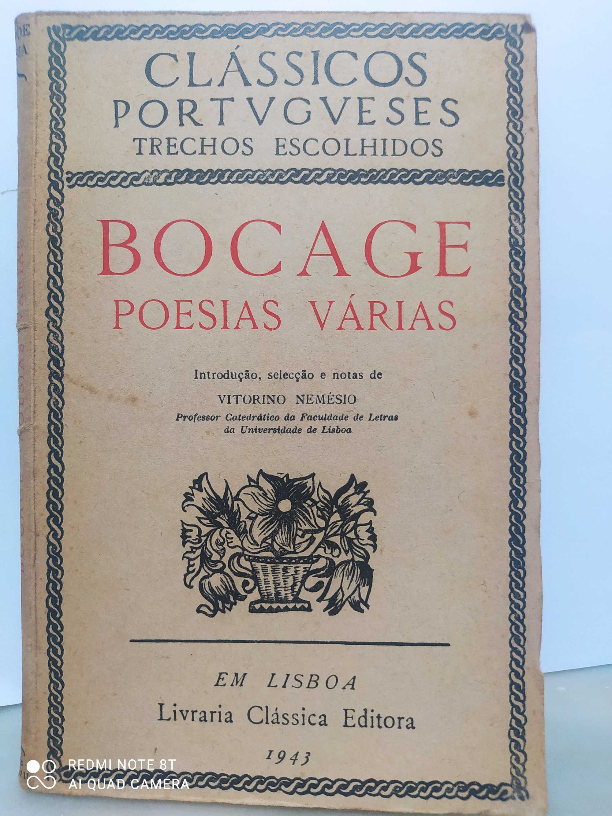 Poesias Várias de Bocage