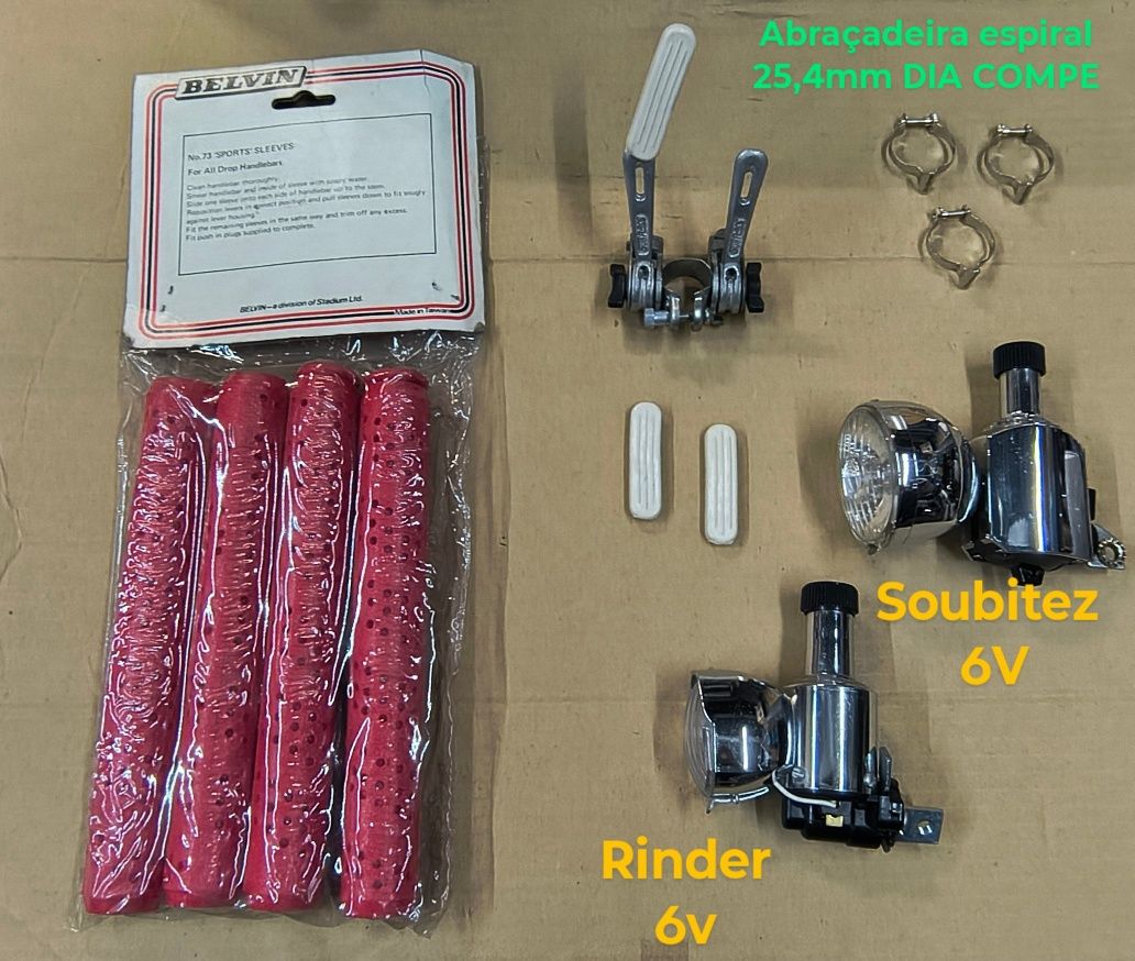 Seletor sachs Huret/capas/pedais/luzes/guiador estrada/Soubitez
