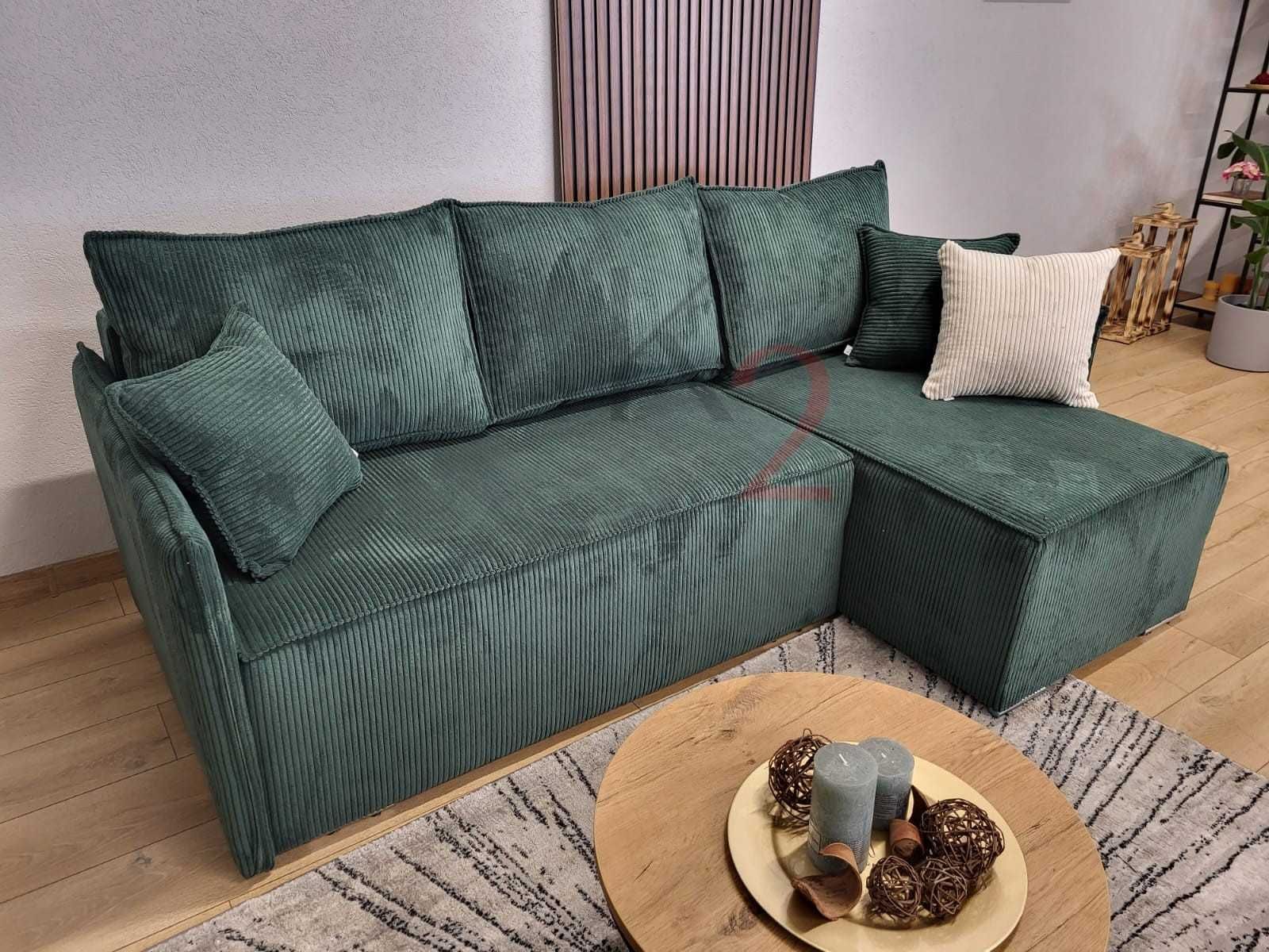 Narożnik FABIO II sprężyna BONELL DOSTAWA rogówka łóżko sofa +GRATIS