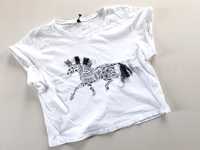 Koszulka Sinsay zebra etno krótka s