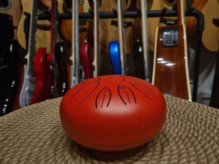 Tongue drum Hluru TWG11-6-Red 6" 11 tonów Tank drum steeldrum
