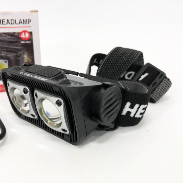 Ліхтар налобний K372-2COB з датчиком руху