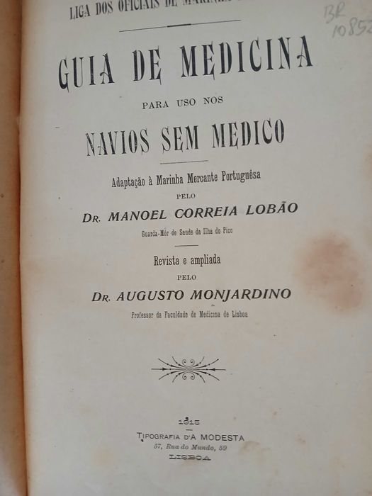 Empreza/Companhia Nacional de Navegação - Regto serviços saúde - 1917