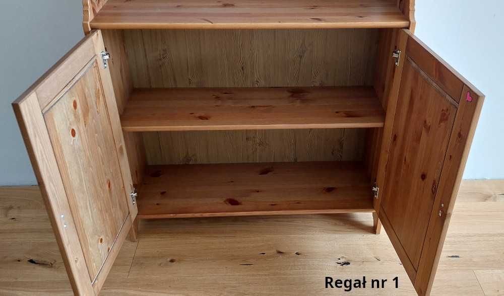 Regał drewniany szafka drewniana Ikea Leksvik lite drewno