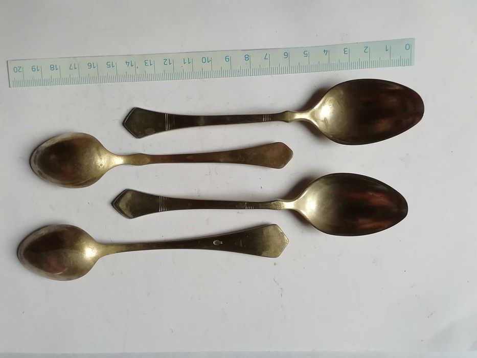 Komplet łyżeczek ozdobnych platerowych sygnowanych