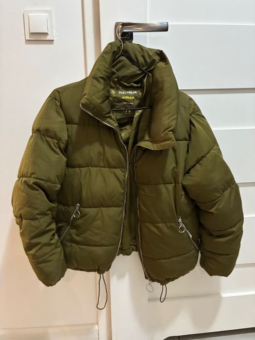 Kurtka Pull & Bear puchowa khaki S
