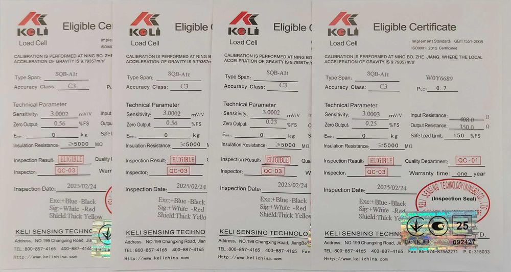 тензодатчики Keli SQB-A 1t/10t