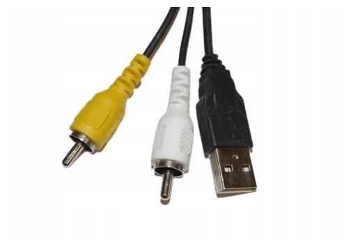 Kabel przewód USB, 2xRCA - USB MINI 5 PIN s.GB02