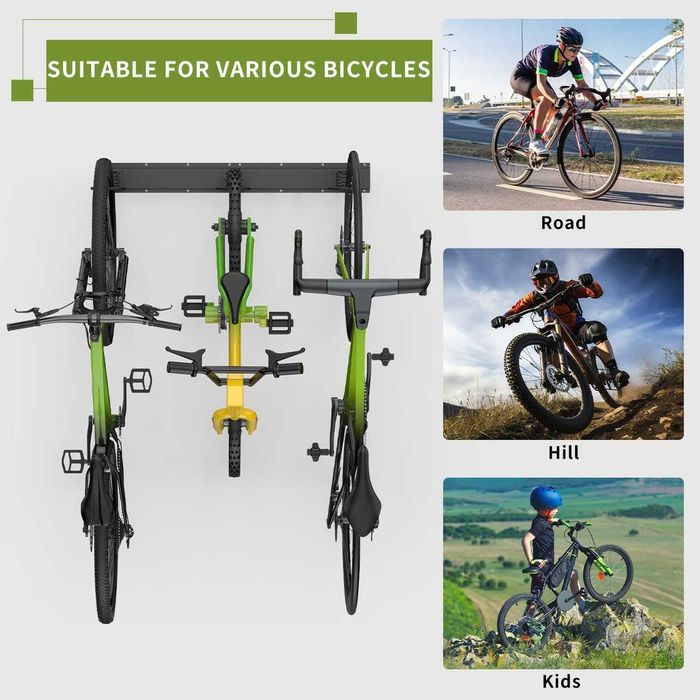 Uchwyt ścienny na 2 rowery + 2 kaski – mocny i praktyczny organizer