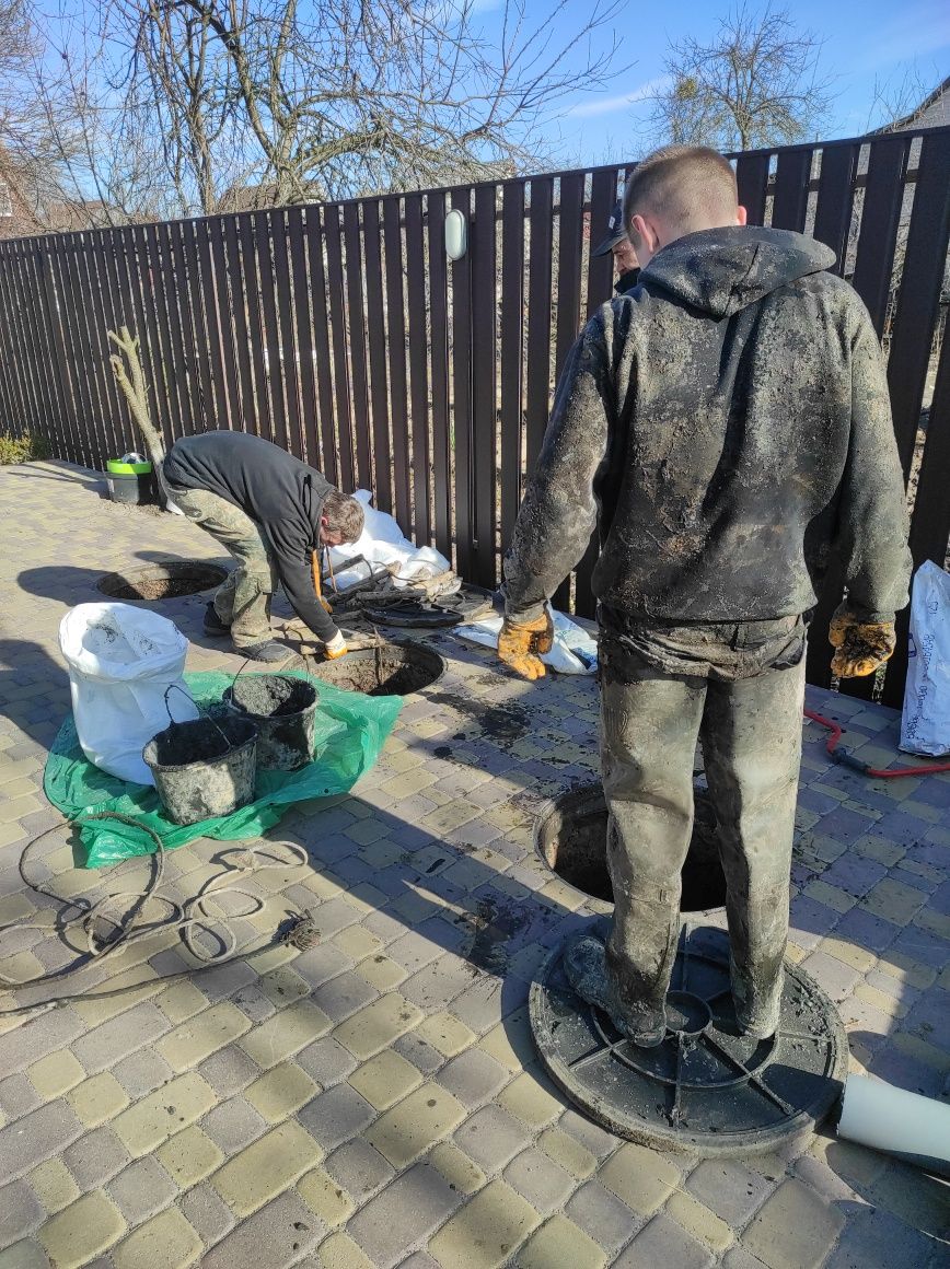 Чистка сливных ям по Киеву и области , ремонт, строительство новых ям