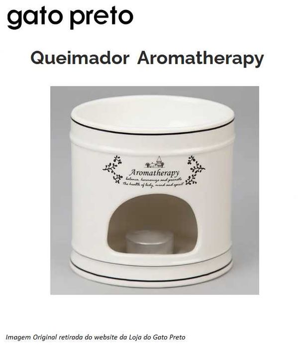 Queimador Aromaterapia - Difusor Fragância | Loja do Gato Preto