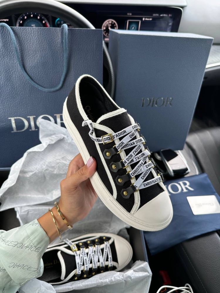 Sneakersy damskie Dior b23 low black