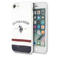 Etui US Polo Assn. iPhone 7/8/SE Biały Tricolor Pattern Collection