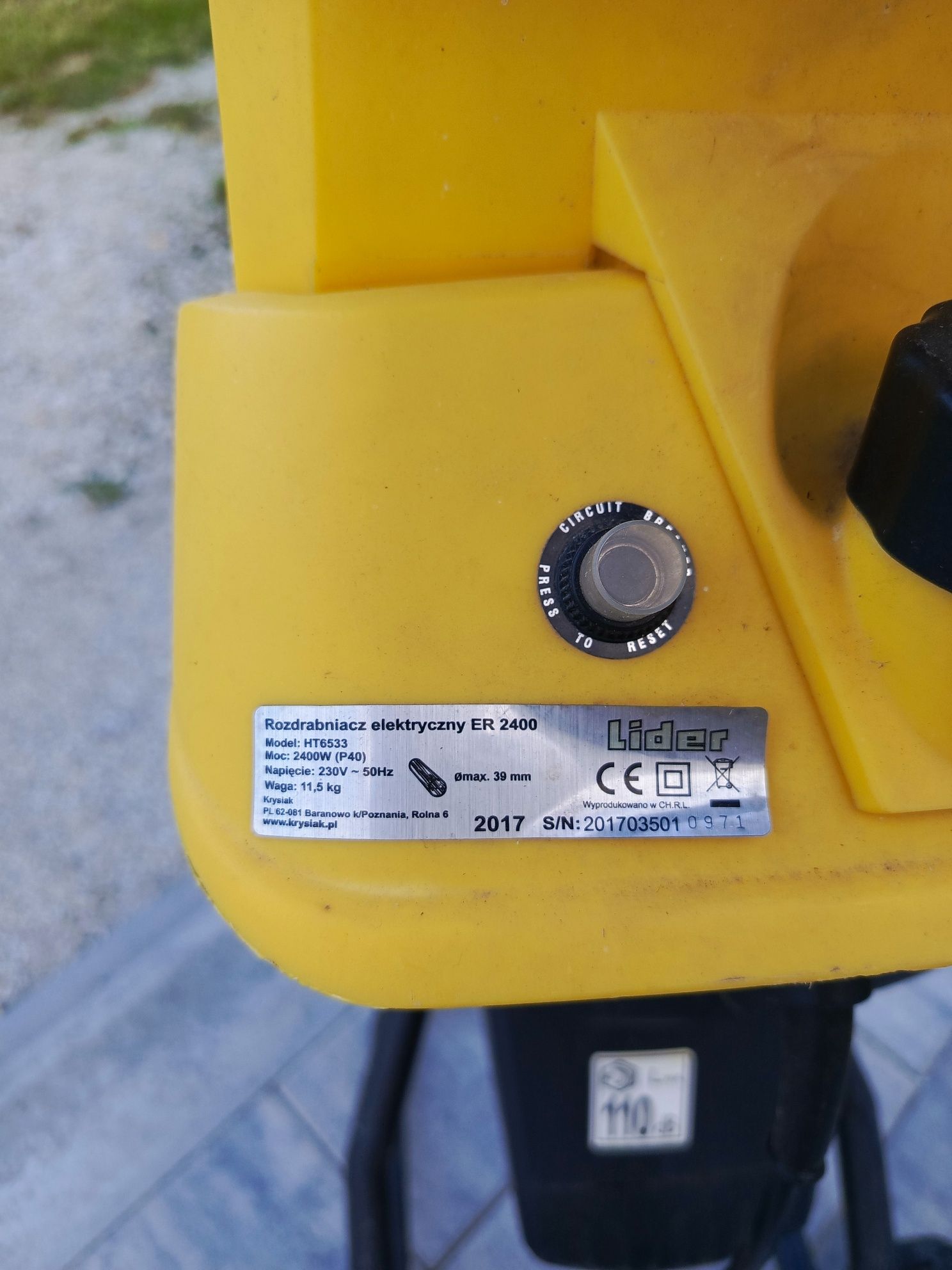 Rozdrabniacz elektryczny Lider