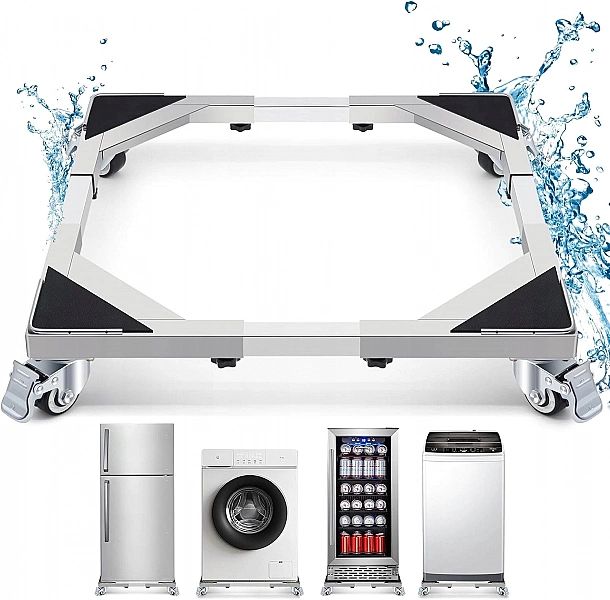 Wózek Stojak pod Pralkę Sprzęt AGD z 4 Kółkami z Blokadą 300kg WBD WEI