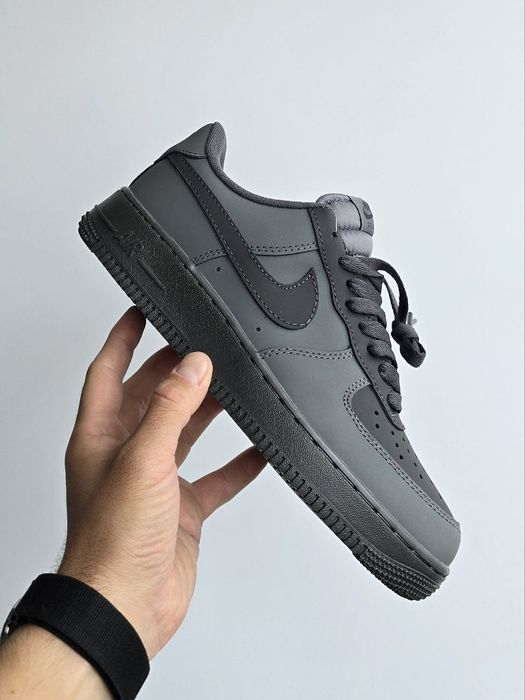 Чоловічі зимні кросівкі Nike Air Force, шкіряні, стильні, кроссовки