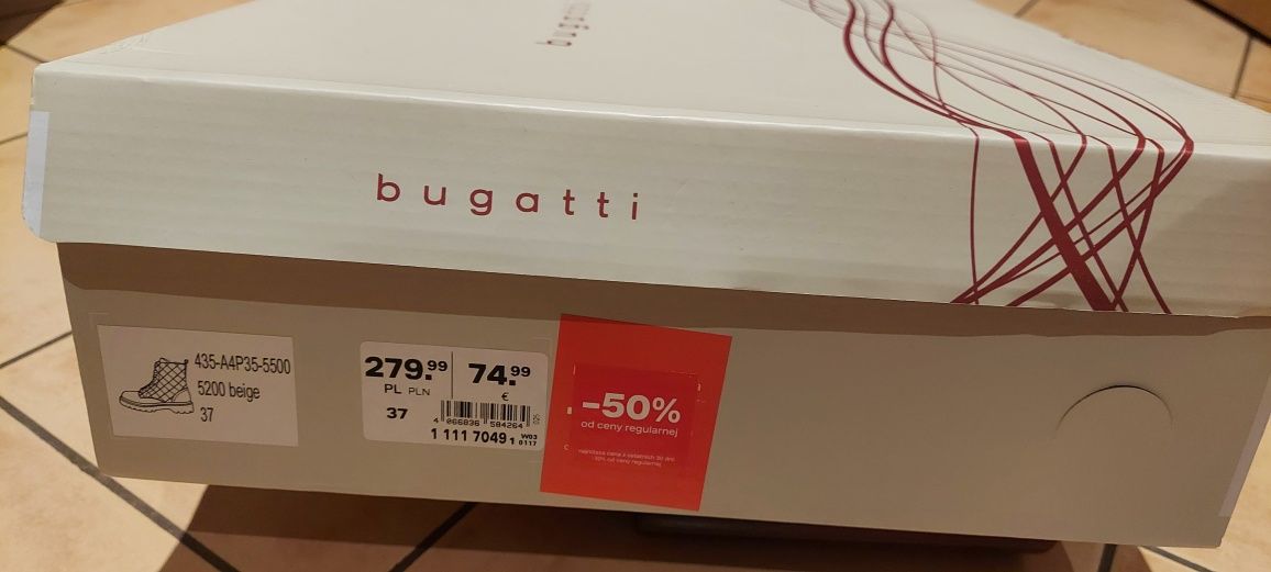 Buty zimowe damskie Bugatti rozmiar 37