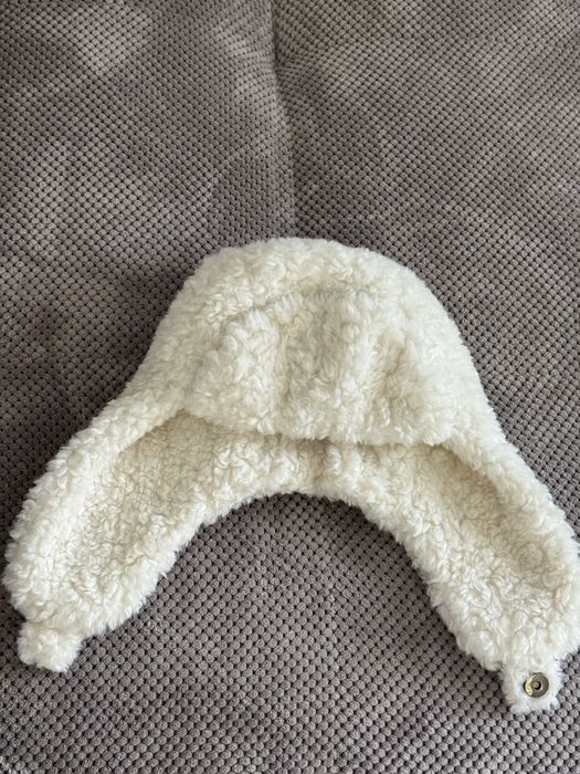 Шапка вушанка жіноча тедді teddy баранчик