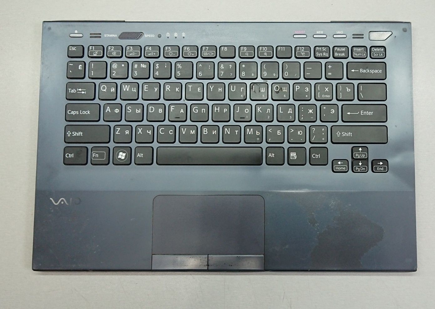 Sony Vaio VPCSB PCG-41216L. Разборка. Шлейф кулер радиатор, петли.