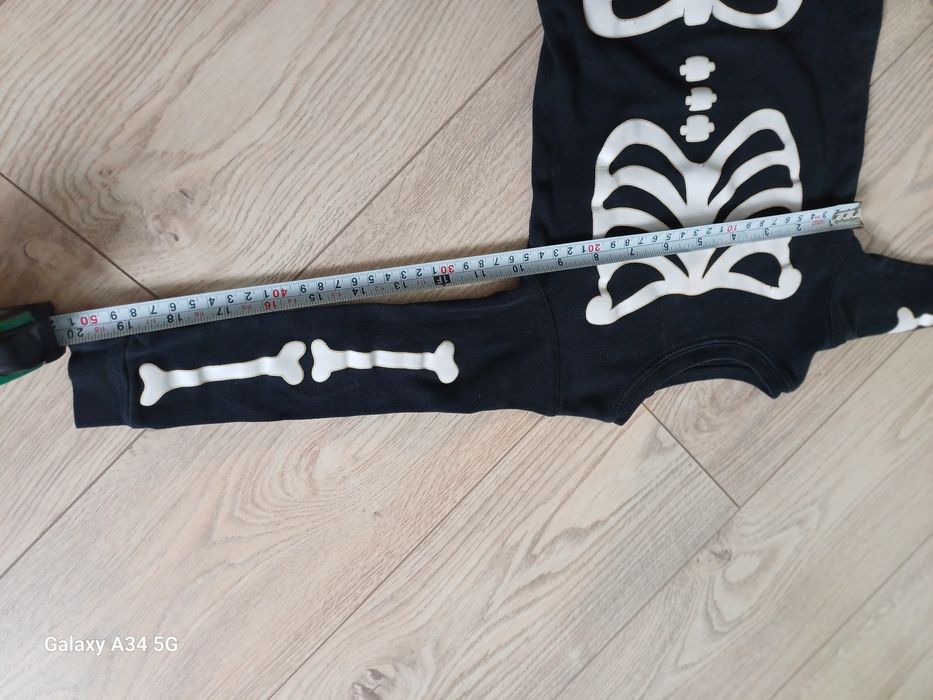 Strój/przebranie kościotrupa rozmiar 86