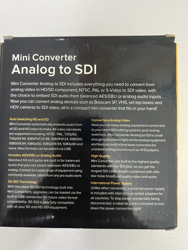 Міні Конвертер, Mini Converter Analog to SDI бу