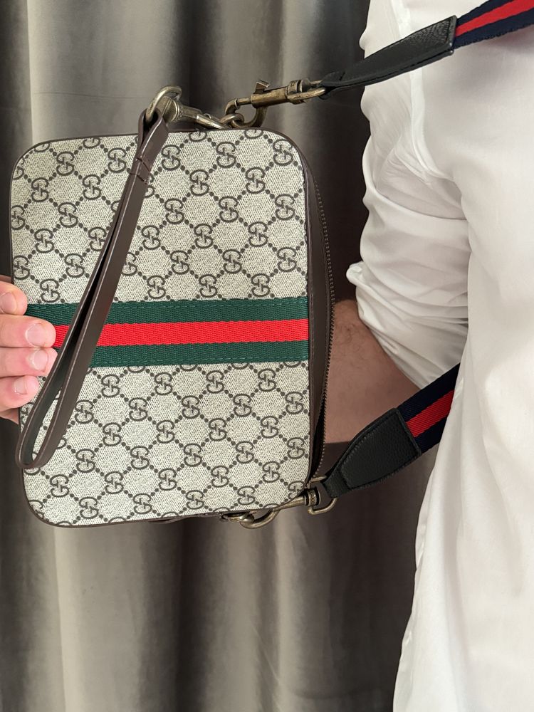 Сумка GUCCI чоловіча Преміум текстиль