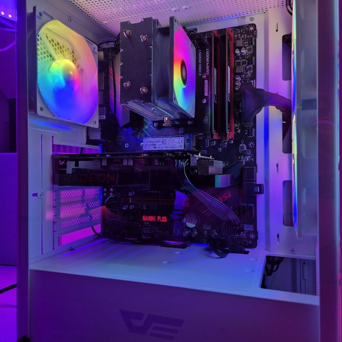 Komputer RX6600XT/R5 5500/16GB ram/Gamingowy Okazja RGB  gwarancja w10