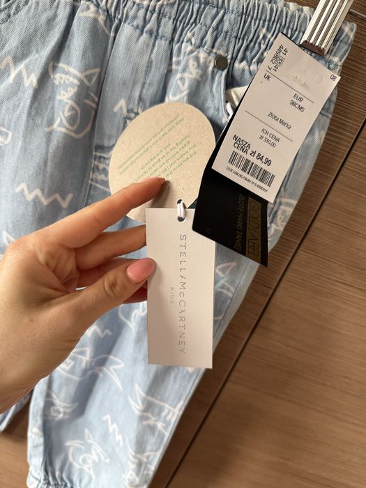 STELLA MC CARTNEY KIDS spodnie rekiny roz. 98