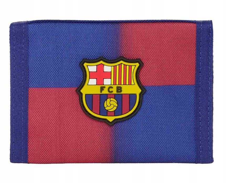 FC Barcelona Portfel oryginalny dla kibica 25/26 | Czerwony Niebieski
