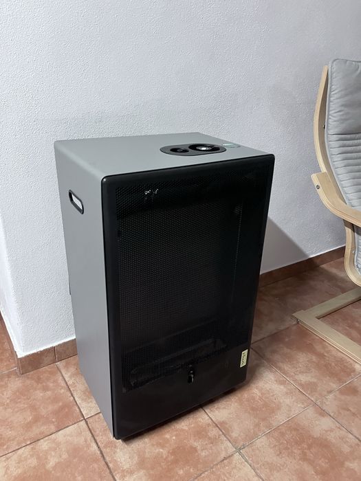 Aquecedor a gás com botija