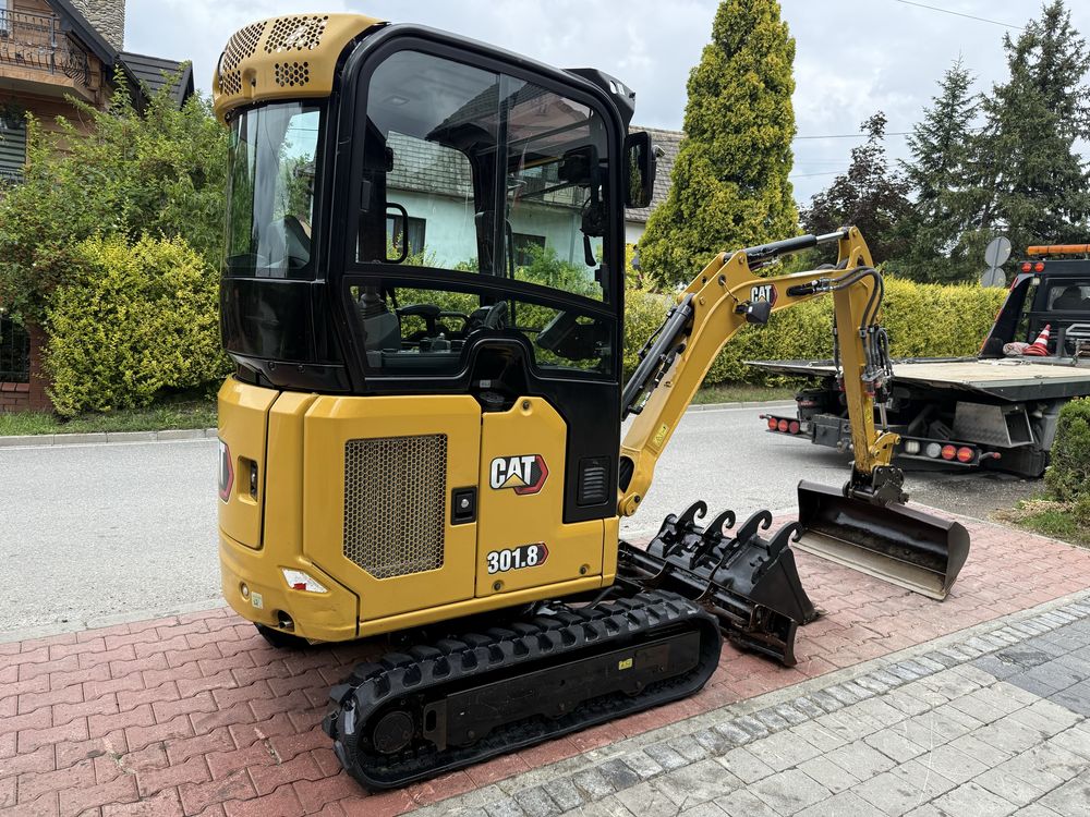 Minikoparka Caterpillar CAT 301.8 05A z Niemiec 2tony 3 łyżki