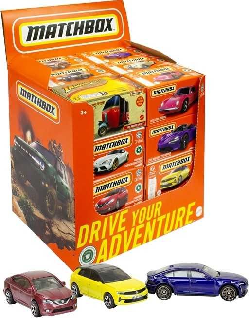 Matchbox Drive your Adventure 24 carros em caixa no display DNK70-9C0H