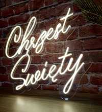 Chrzest Święty, neon led, napis neonowy, ledon, ledowy