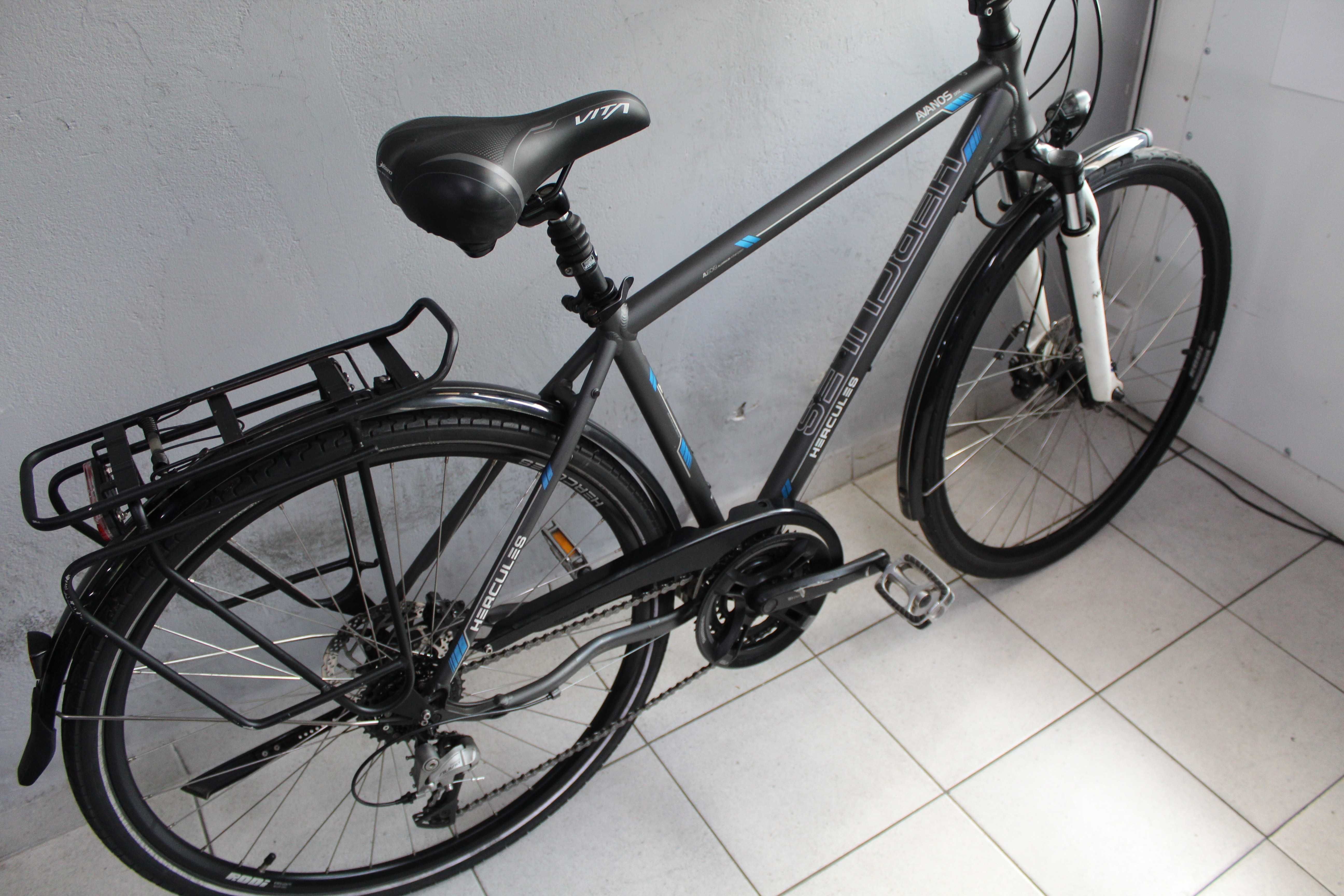 Rower trekkingowy HERCULES AVANOS ,Rama 48 cm, Koła 28",Alivio, Tarcze