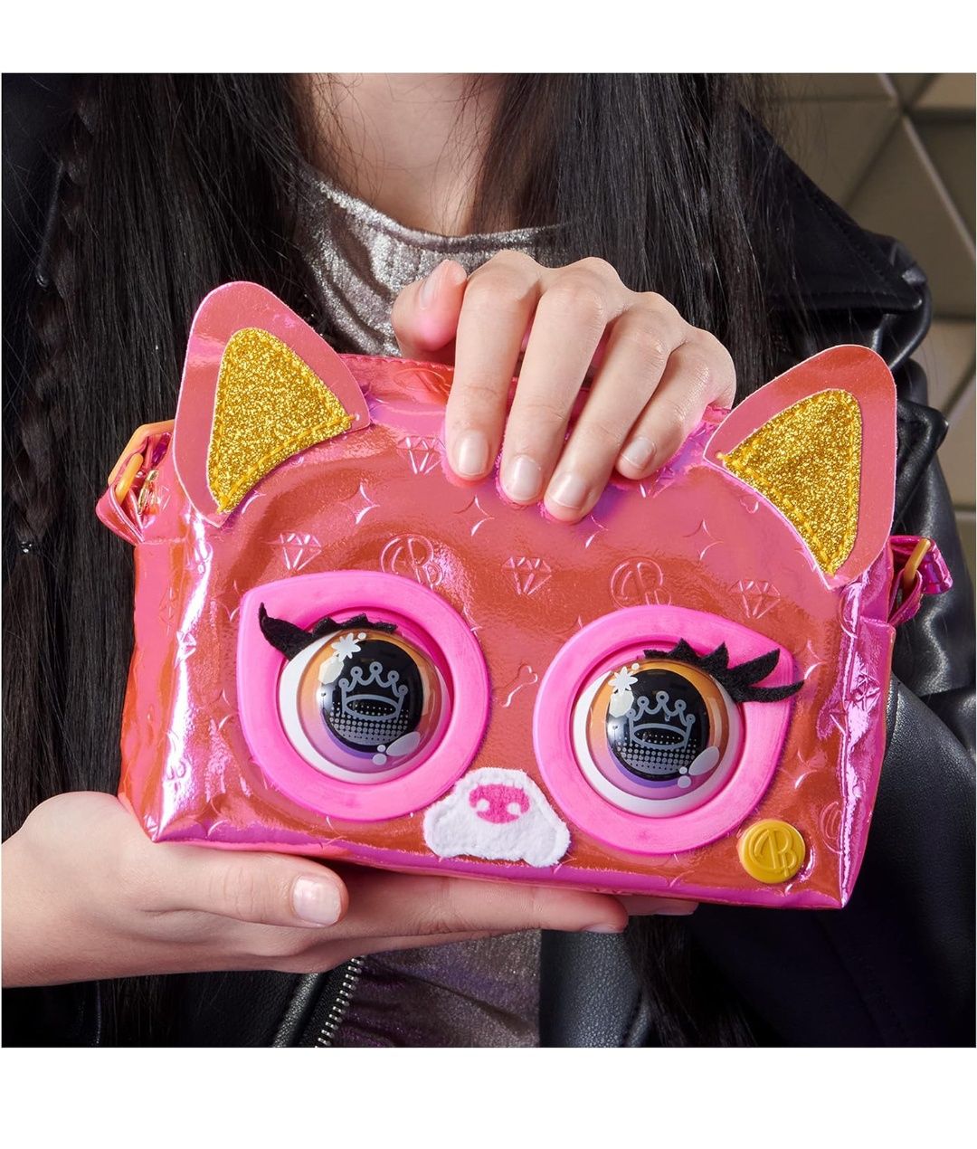 із Purse Pets Metallic Кішка сумка оригінал подарунок для дівчинки