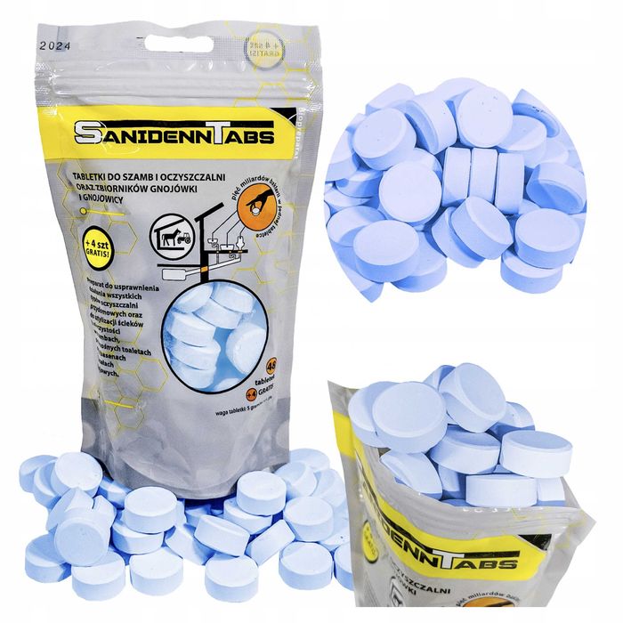 Tabletki do szamba i oczyszczalni - SANIDENN TABS 52 tabletki na rok