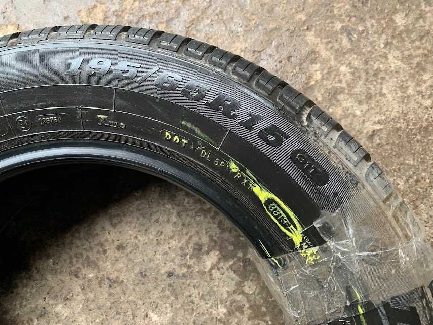 шини скати колеса 195 65 15 Dunlop 6 mm 2019 літо 2 шт