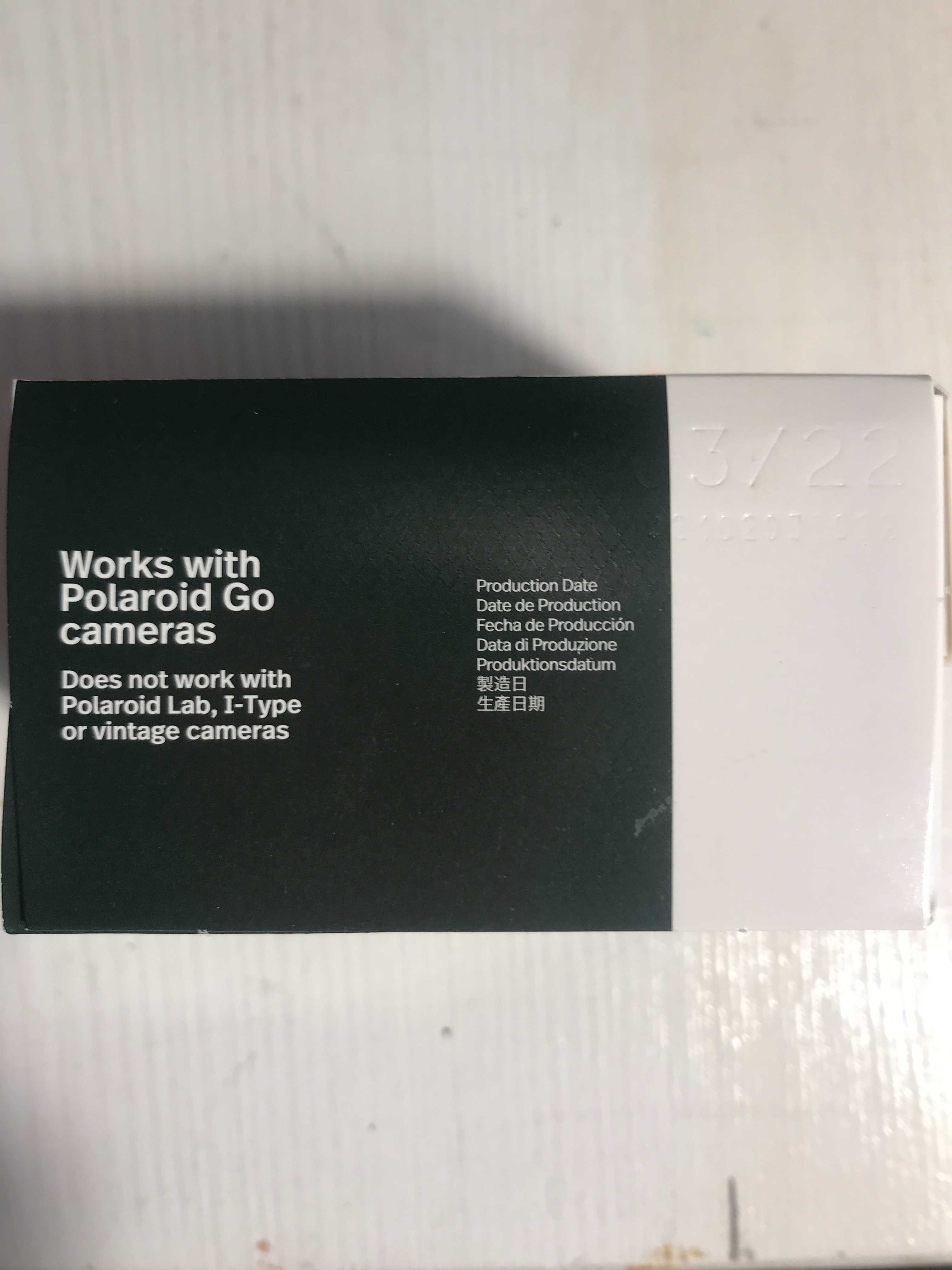 Wkłady do aparatu POLAROID Go Film 16 sztuk czarne czarna ramka NOWE