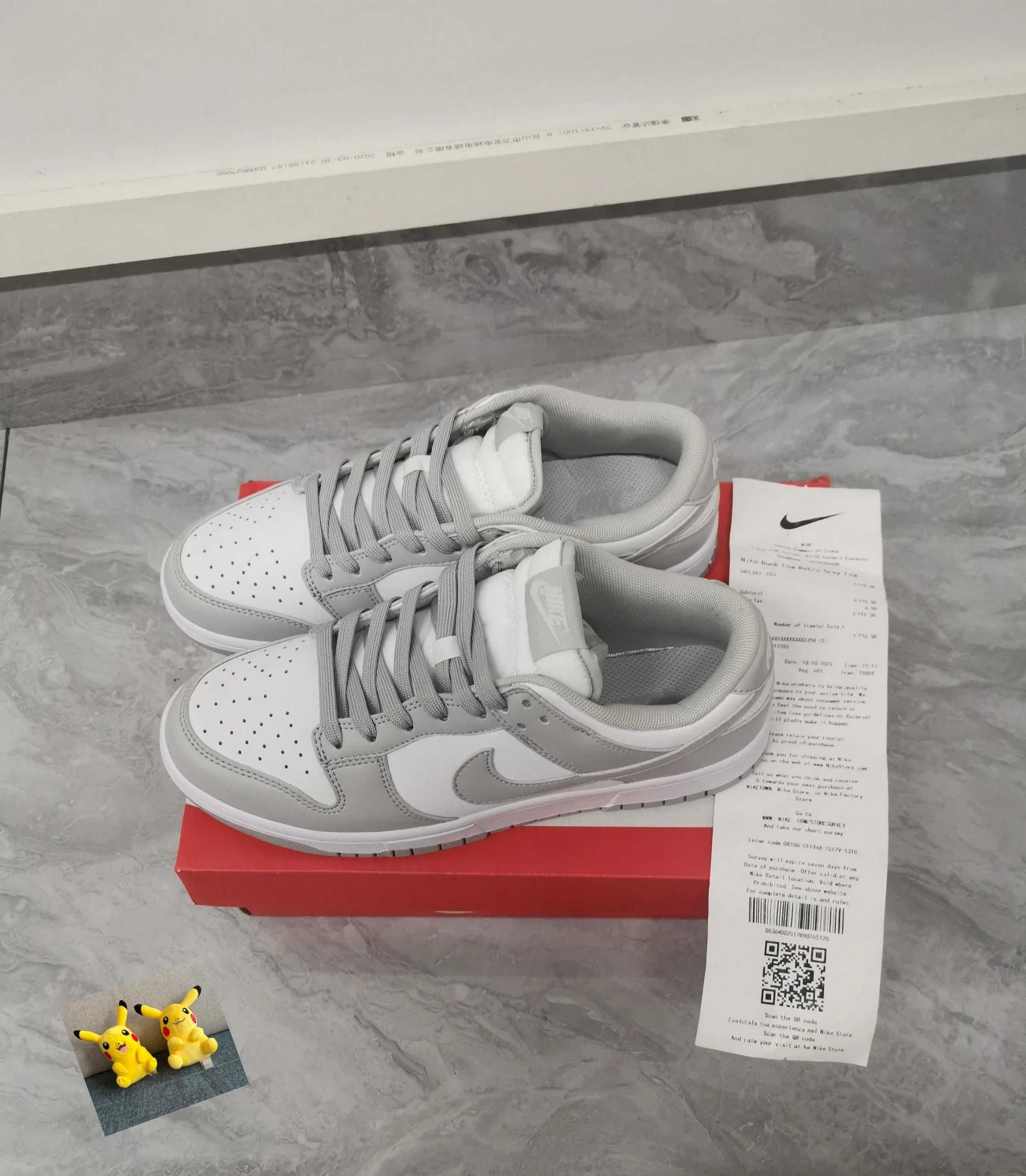 Nike Dunk Grey Blanc Fog Low taille 38