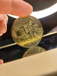 Монета золотиста Bitkoin